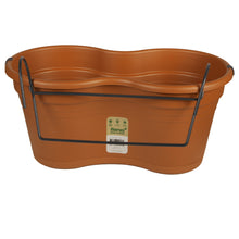 Load image into Gallery viewer, Florus Terracotta Balcony Twin Pot Holder Set 37cm
