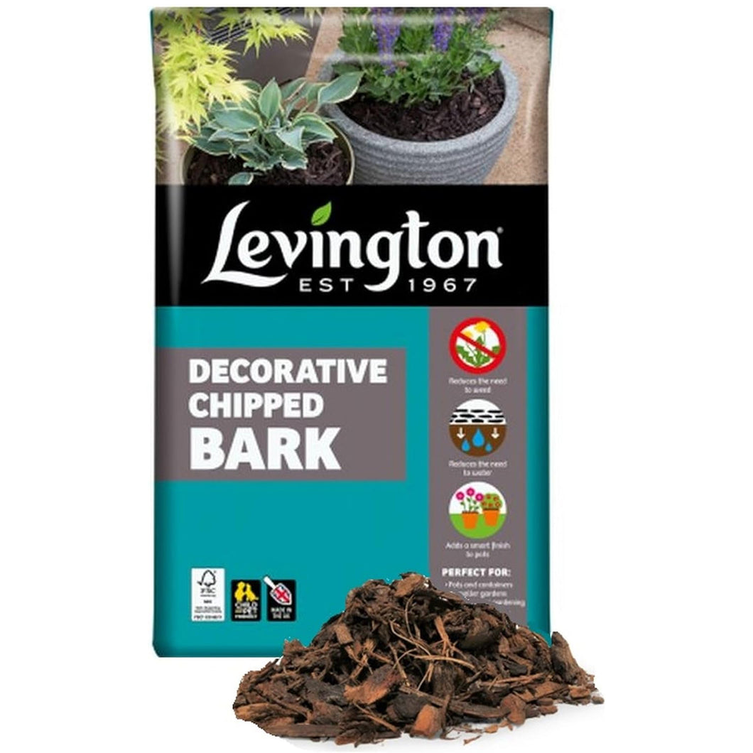 Levington Decorative Chipped Bark 40L