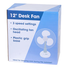 Load image into Gallery viewer, 12&quot; Dina Housewares Desk Fan
