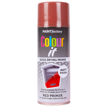 Load image into Gallery viewer, Quick Drying Spray Paint Red All Purpose Primer
