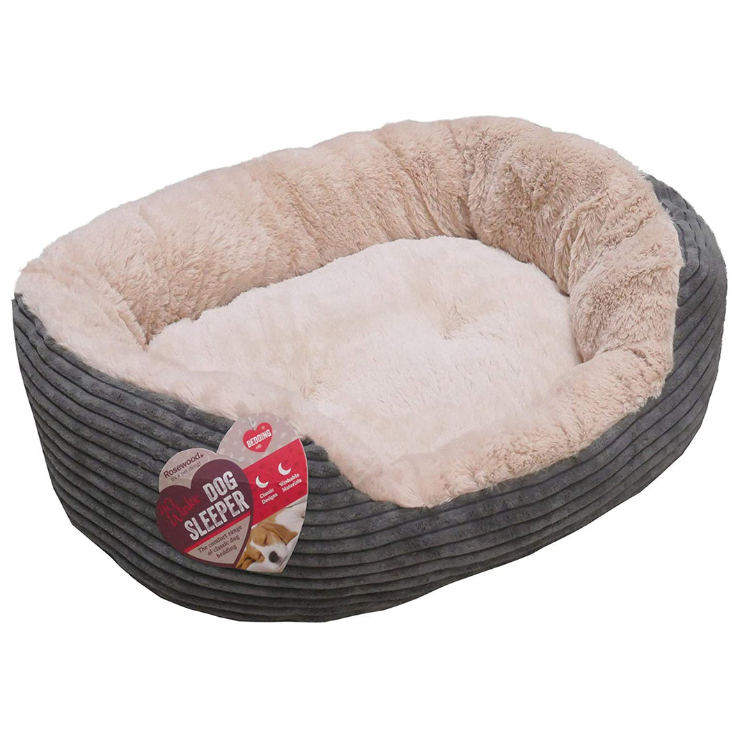 Rosewood Plush Dog Bed Medium