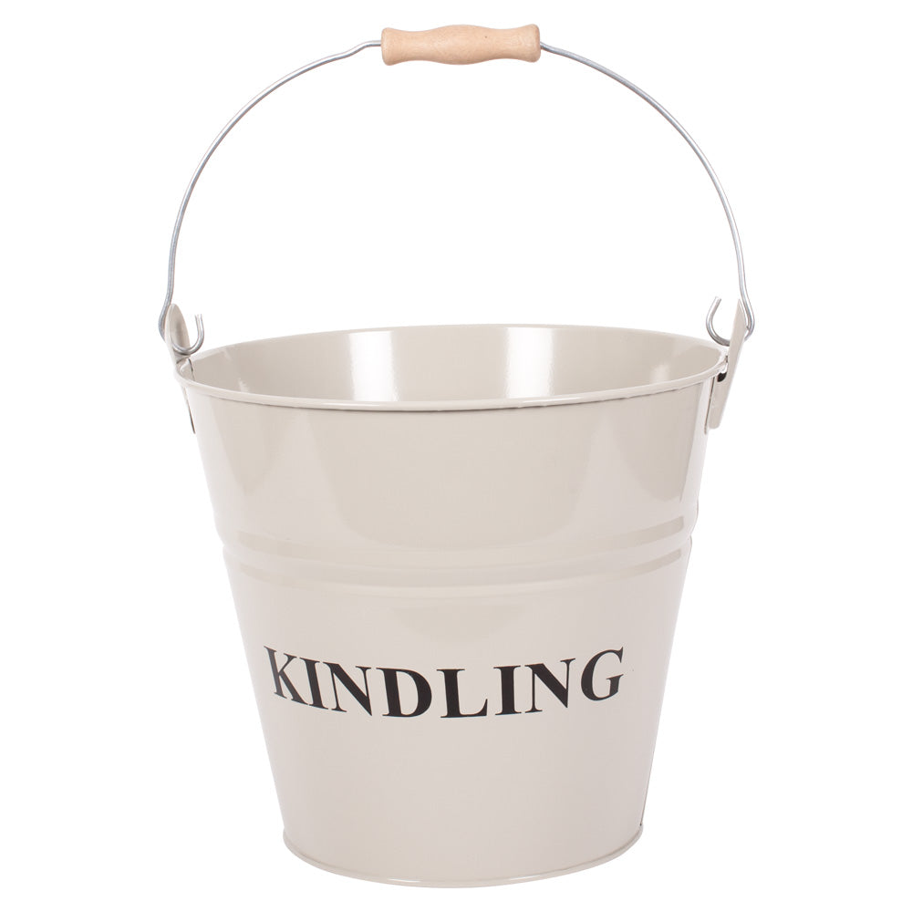 Cream Kindling Fireside Bucket