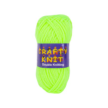 Load image into Gallery viewer, Neon Green - Crafty Knit Double Knitting Wool
