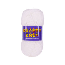 Load image into Gallery viewer, White - Crafty Knit Double Knitting Wool
