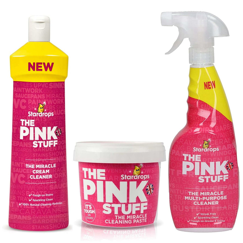 Stardrops - The Pink Stuff - The Miracle Multi-Purpose Cleaning Spray 750ml  3-Pack Bundle (3 Multi-Purpose Spray)