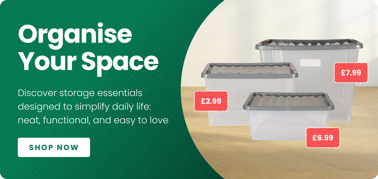 Storage - Organize Your Space - Banner Desktop Image