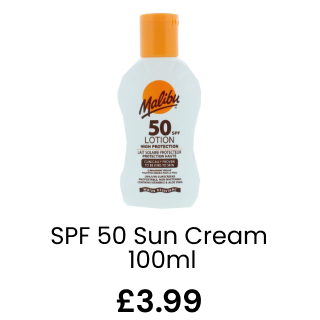 Malibu SPF 50 Sun Lotion