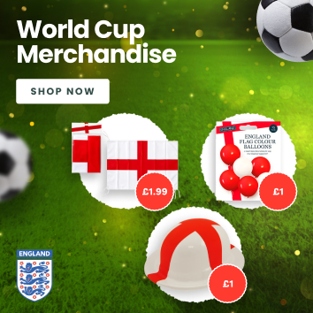 England World Cup Merchandise - Banner Mobile Image