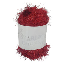 Load image into Gallery viewer, Woolcraft Red Starlight Chunky Tinsel
