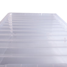 Load image into Gallery viewer, 43 Litre Clear Plastic Rectangular Storage Box 2 Pack