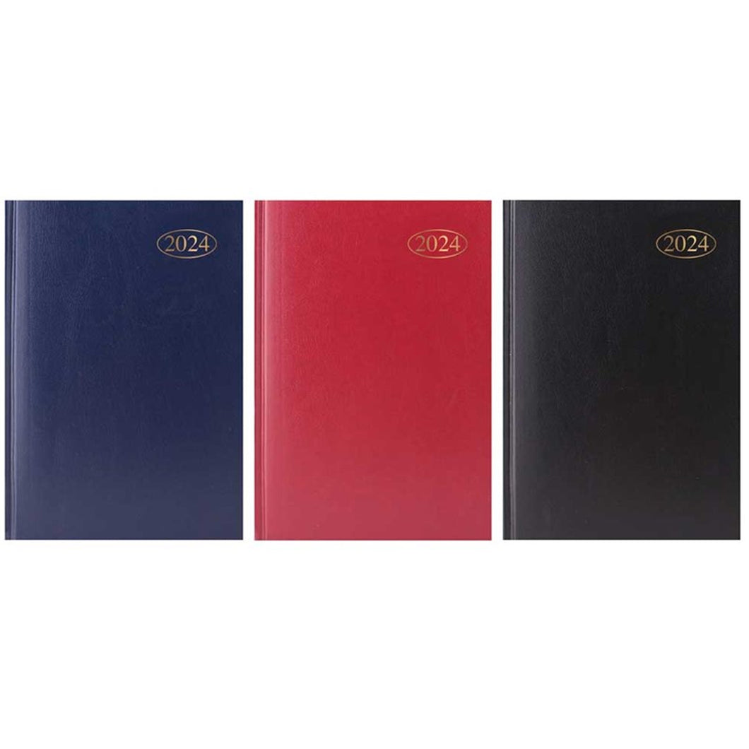 Tallon A6 Hardback 2024 Week-To-View Diary Assorted