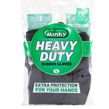 Load image into Gallery viewer, Minky Large Heavy Duty Rubber Gloves
