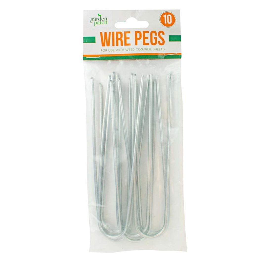 Garden Patch Wire Pegs 10 Pack