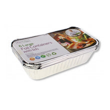 Load image into Gallery viewer, Fig &amp; Olive Large Foil Containers With Lids 6 Pack
