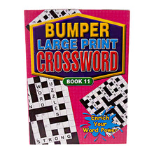 Load image into Gallery viewer, Bumper Large Print Crossword A4 Assorted