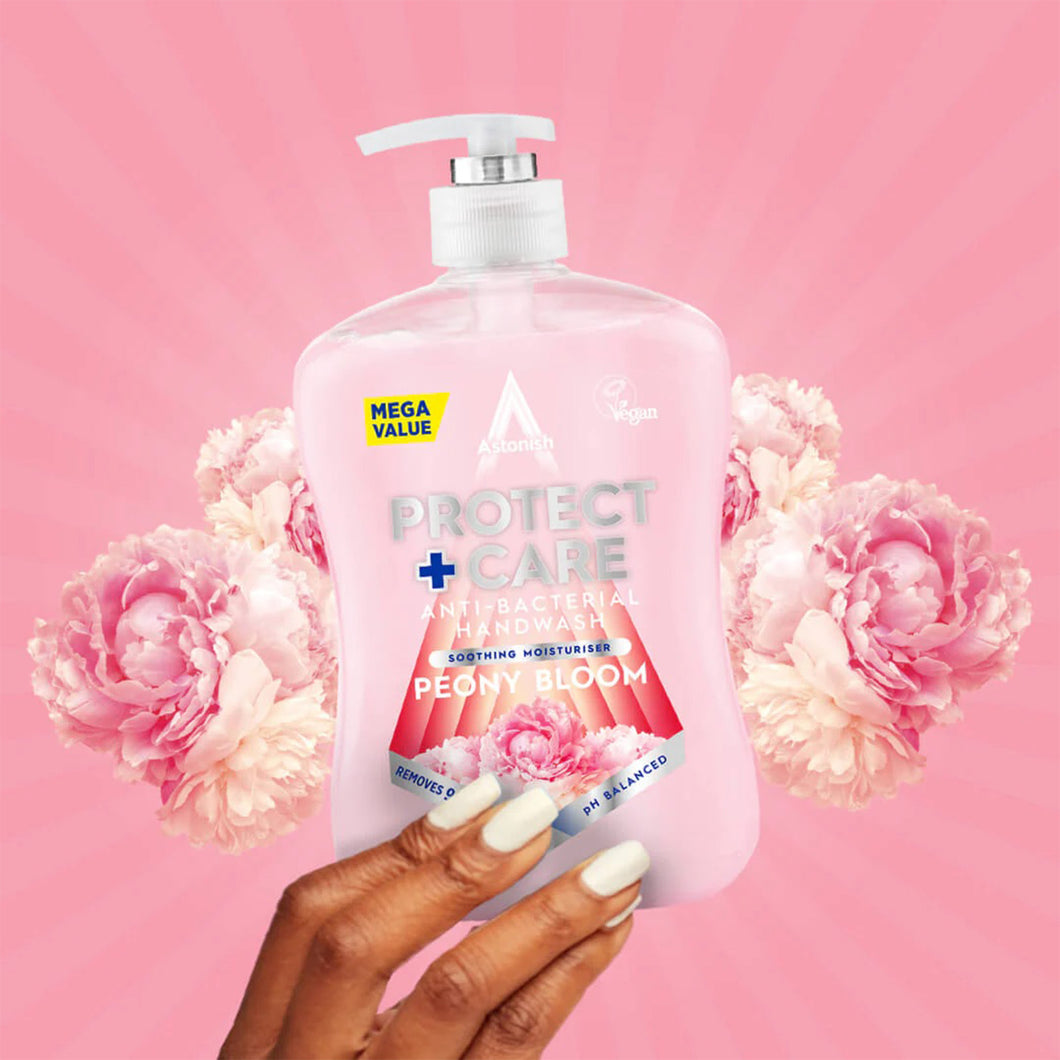 Astonish Antibacterial Handwash 650ml - Peony Bloom