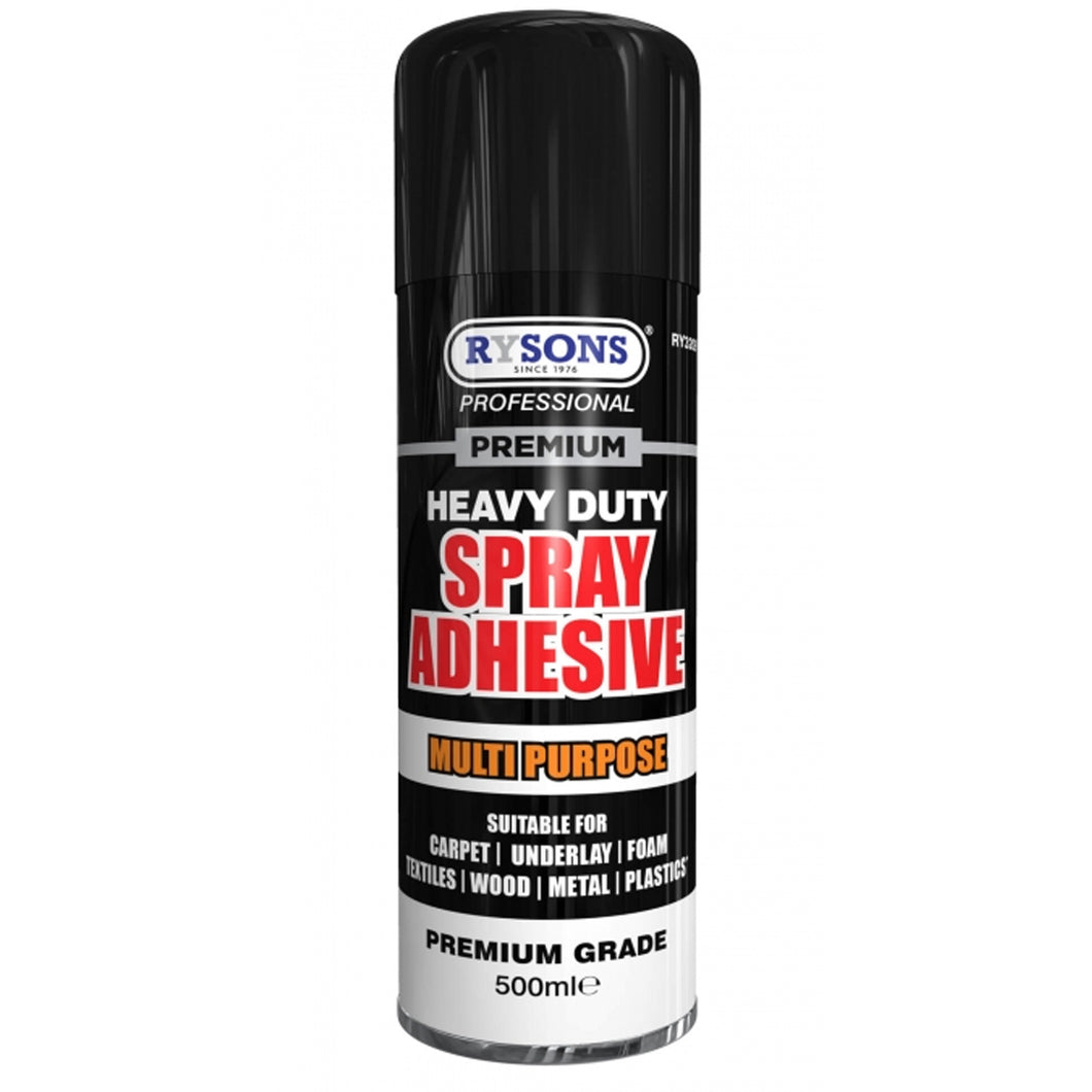 Rysons Professional Multi-Purpose Heavy Duty Spray Adhesive 500ml