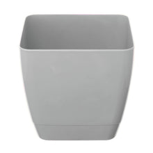 Load image into Gallery viewer, Whitefurze Grey 16cm Square Indoor Plant Pot Covers 4 Pack
