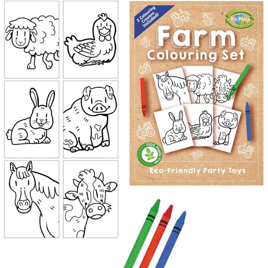 Farm Colouring Set A6