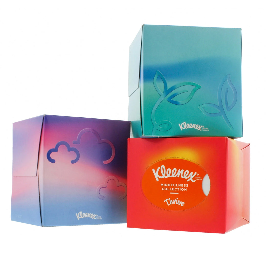 Kleenex Collections Cube Tissue Box 48's Assorted