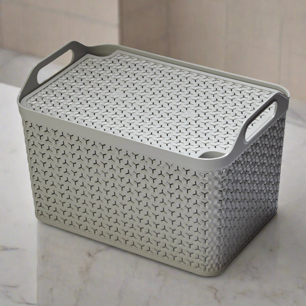 Strata Cool Grey Storage Basket