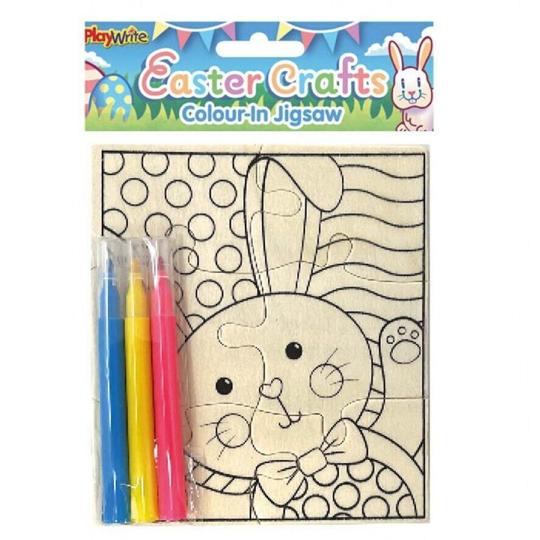 Playwrite Easter Crafts Colour-In Jigsaw