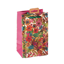 Load image into Gallery viewer, Partisan Gold Floral Gift Bag Small