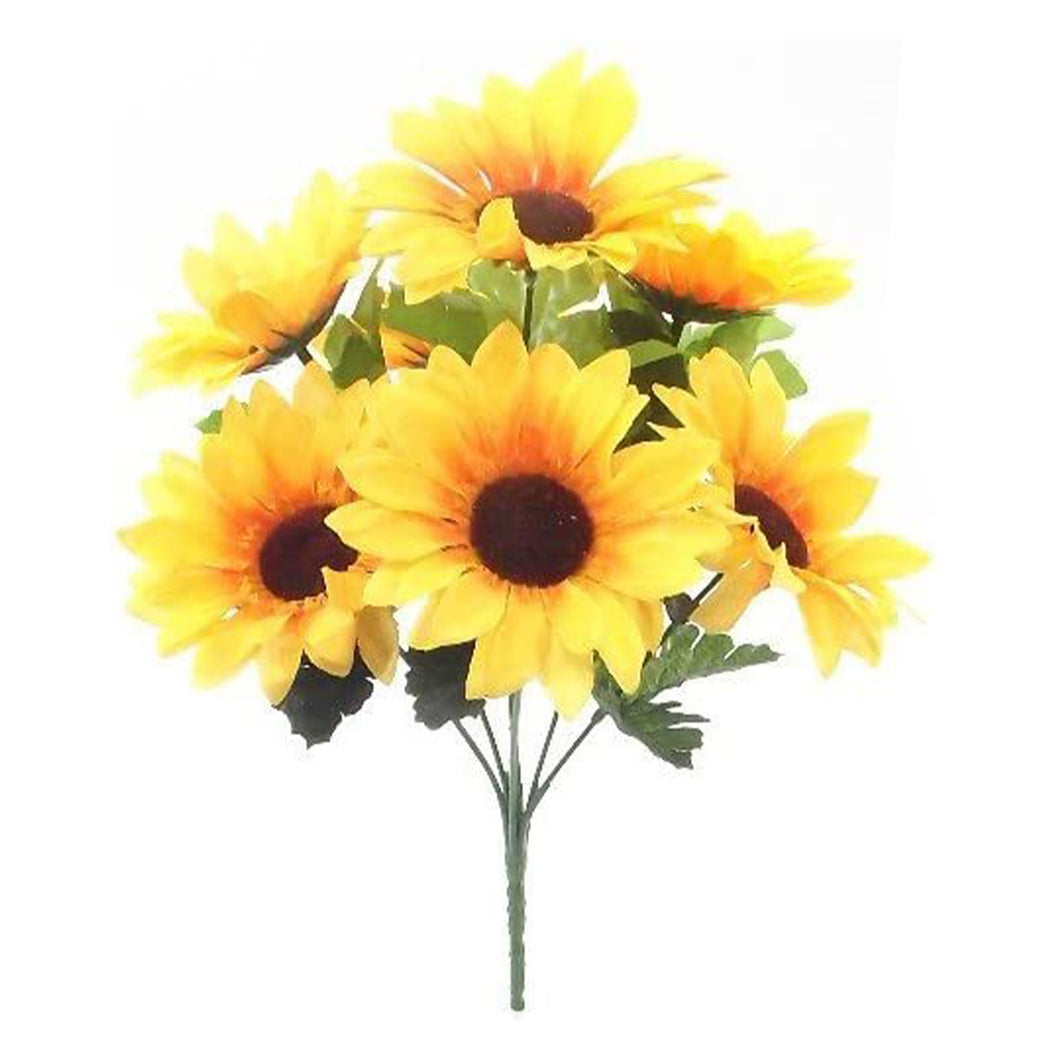 Artificial Sunflower Bush 30cm