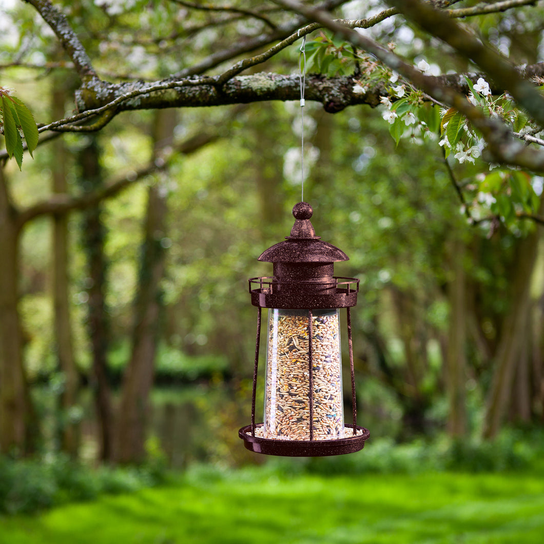 Chapelwood Copper Lighthouse Seed Feeder