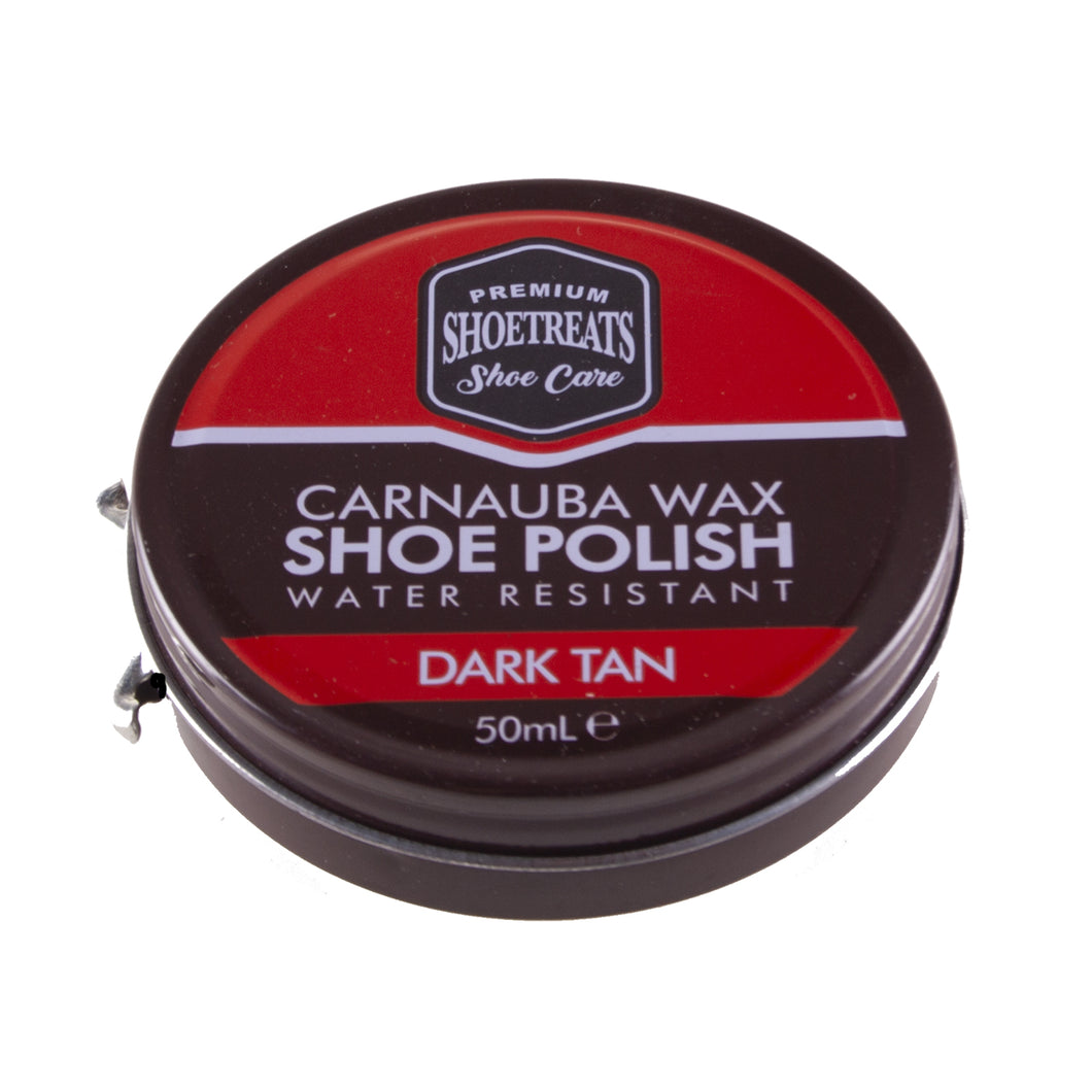 Carnauba Wax Dark Tan Shoe Polish 50ml