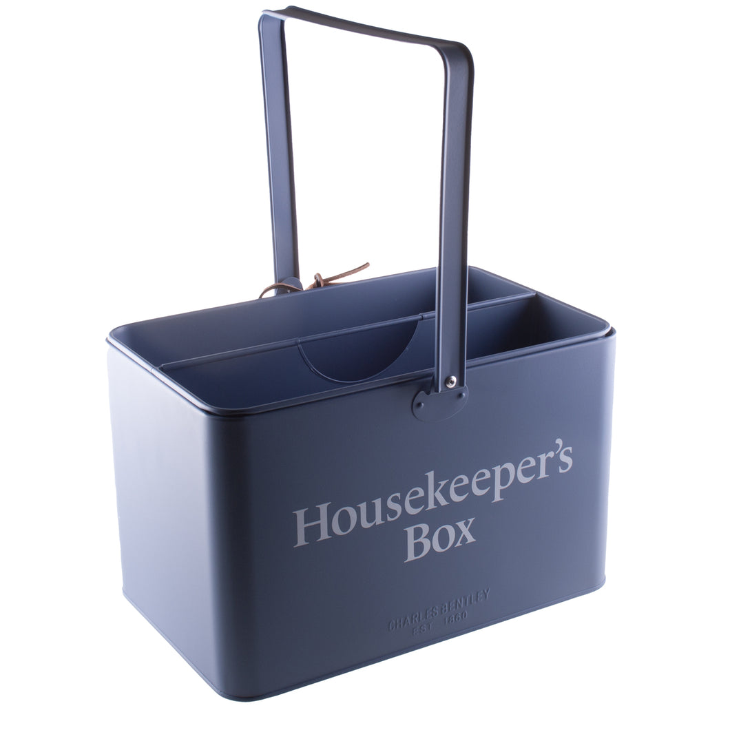 Retro Metal Blue Housekeepers Box