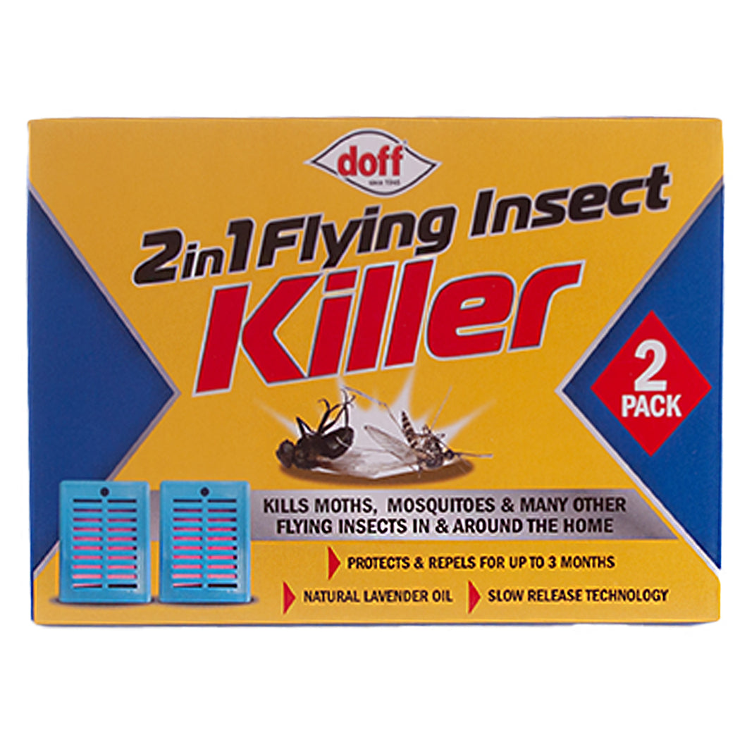 Doff 2 In 1 Flying Insect Killer 2PK