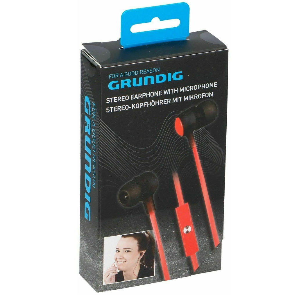 Grundig Stereo Earphones With Microphone