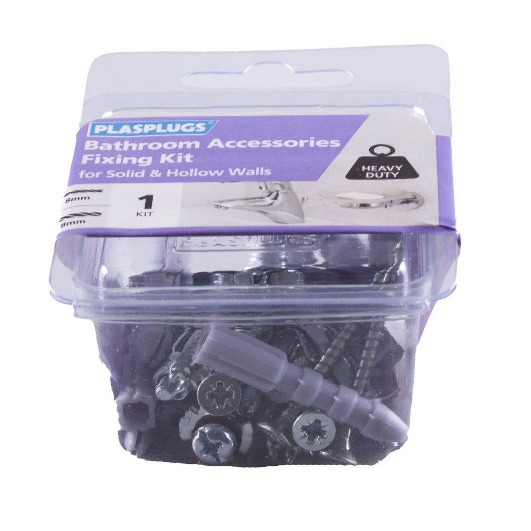 Plasplugs Bathroom Accessories Fixing Kit