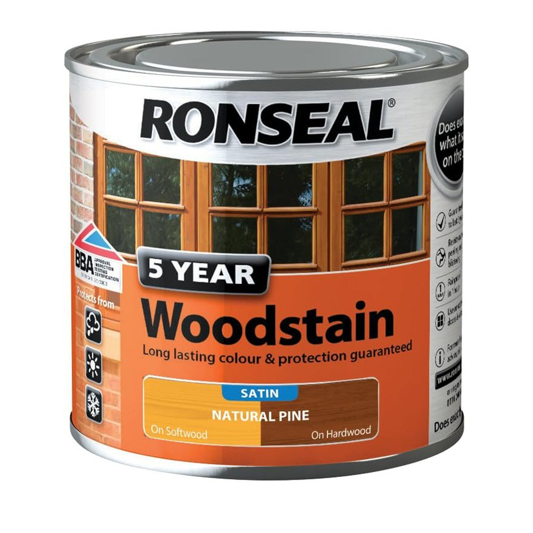Ronseal Satin Natural Pine Trade 5yr Woodstain 2.5L