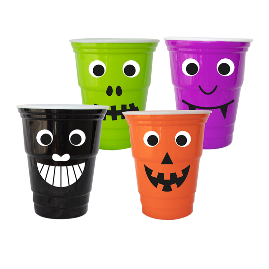 Halloween Googly Eyes Plastic Cup Assorted