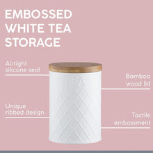 Load image into Gallery viewer, Typhoon Embossed White Tea Storage
