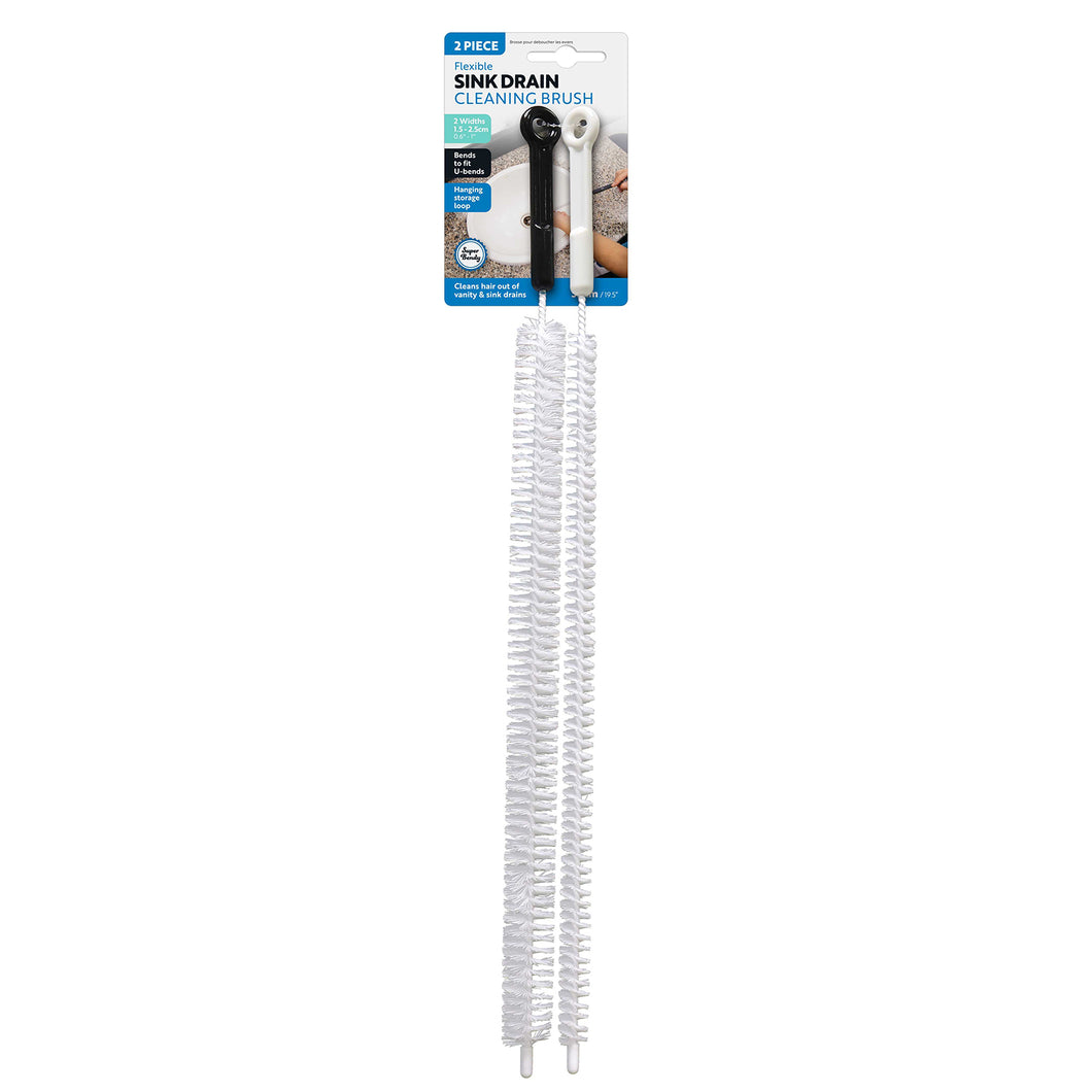 2 Piece Flexible Sink Drain Cleaning Brush