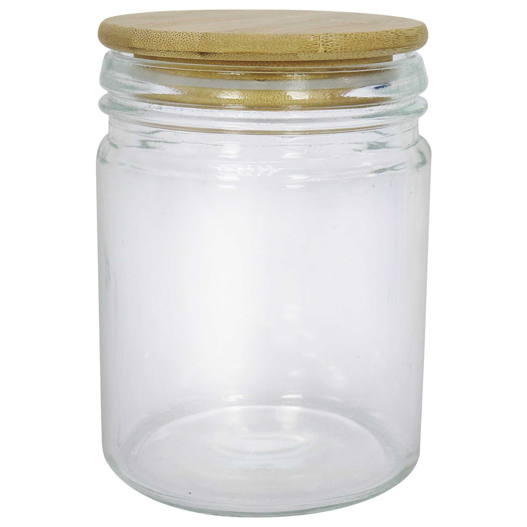 Glass Jar With Bamboo Lid 800ml