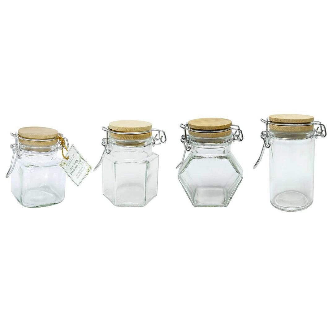 Storage Jar With Clip Lid Assorted