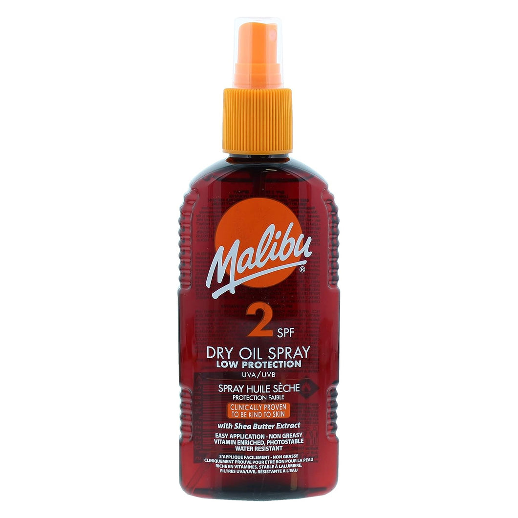 Malibu Sun SPF 2 Non-Greasy Dry Oil Spray 200ml