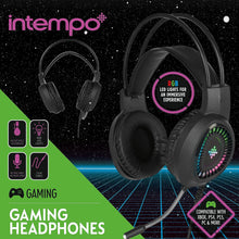 Load image into Gallery viewer, Intempo Gaming Headset Wired LED Headphones
