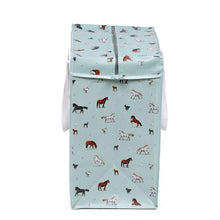 Load image into Gallery viewer, Willow Farm Horses Zip Up Laundry Storage Bag