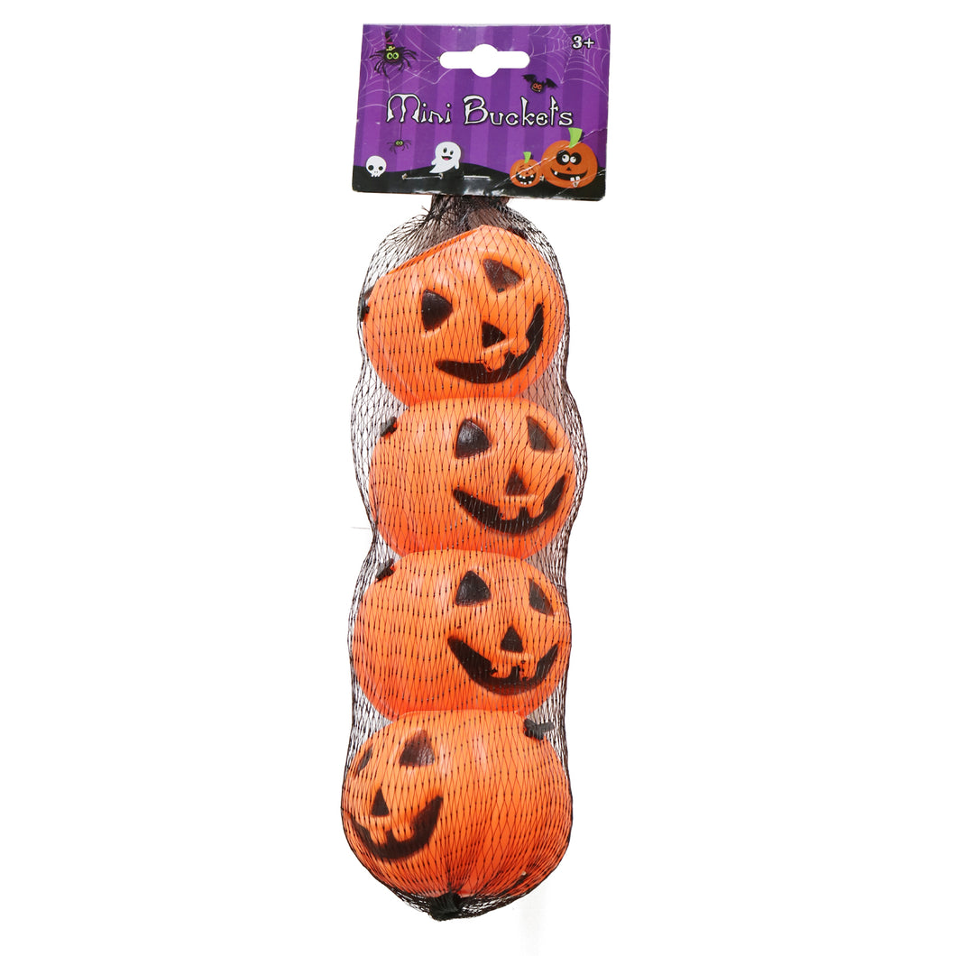 Boo! Mini Pumpkin Buckets 4 Pack