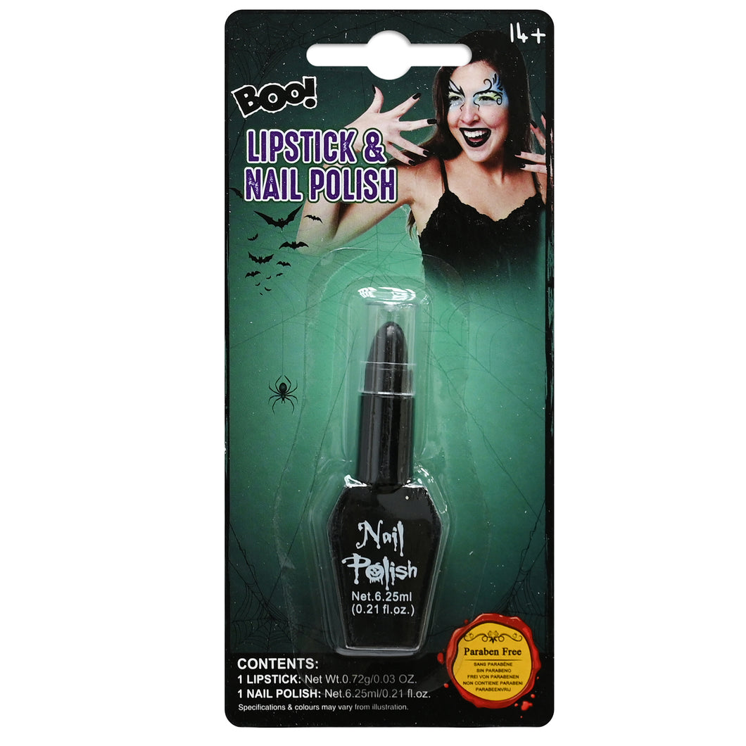 Boo! Halloween Lipstick & Nail Polish