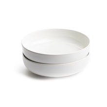 Load image into Gallery viewer, Moods Cream White Pasta Bowls 21cm 2 Pack
