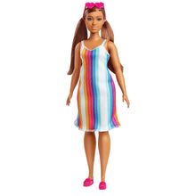 Load image into Gallery viewer, Barbie Loves The Ocean Doll With Rainbow Striped Dress