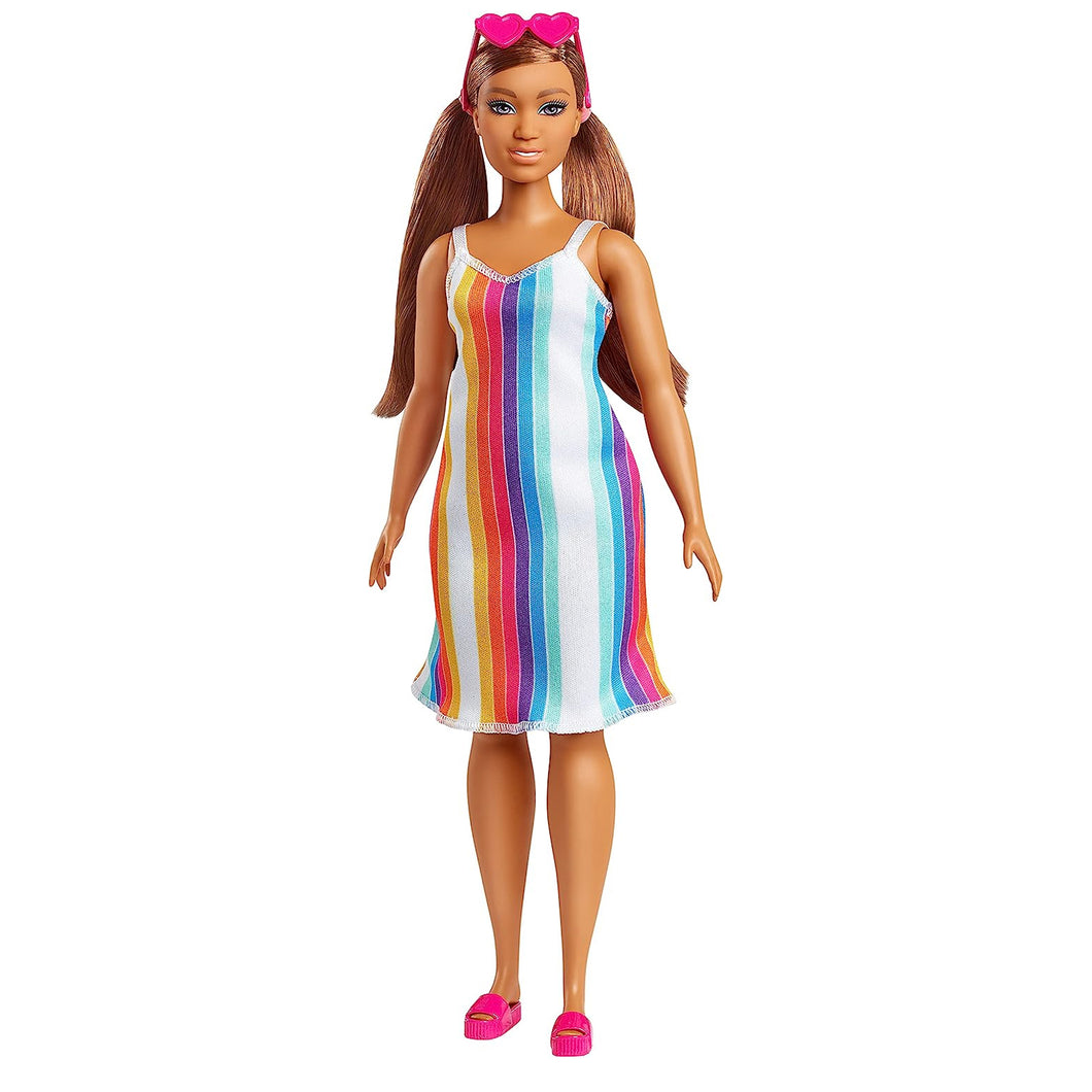 Barbie Loves The Ocean Doll With Rainbow Striped Dress