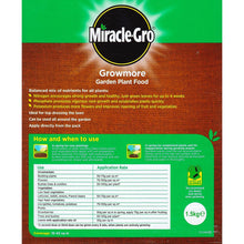 Load image into Gallery viewer, Miracle-Gro Growmore Garden Plant Food 1.5kg
