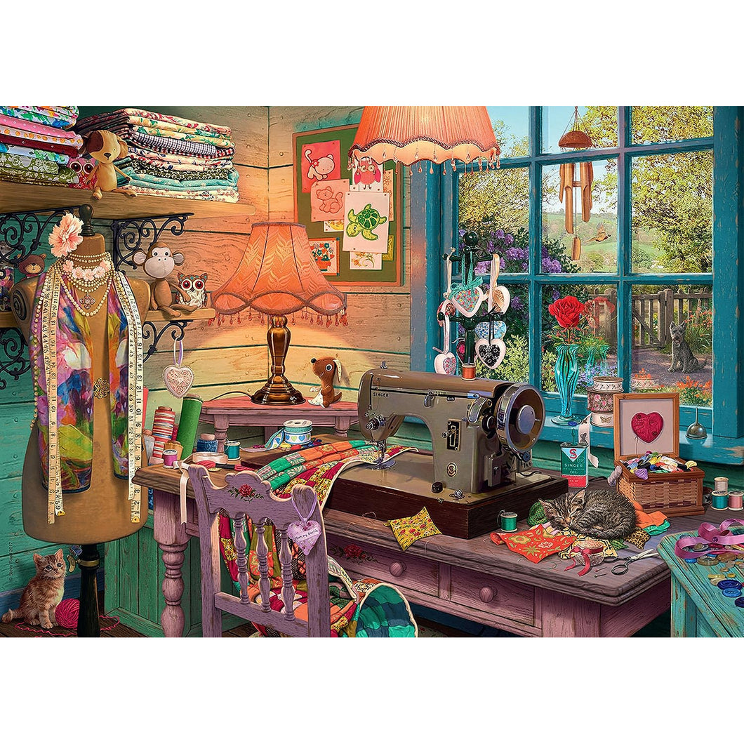 Ravensburger My Haven No.4 The Sewing Shed 1000 Piece Jigsaw Puzzle